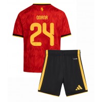 Belgien Amadou Onana #24 Hemmaställ Barn VM 2026 Korta ärmar (+ Korta byxor)